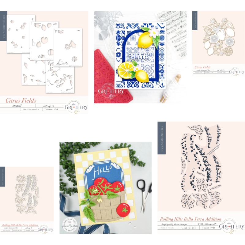 Clear Silicone Stamps For Card Making - Stempel Silikon Transparan Citrus Fields untuk