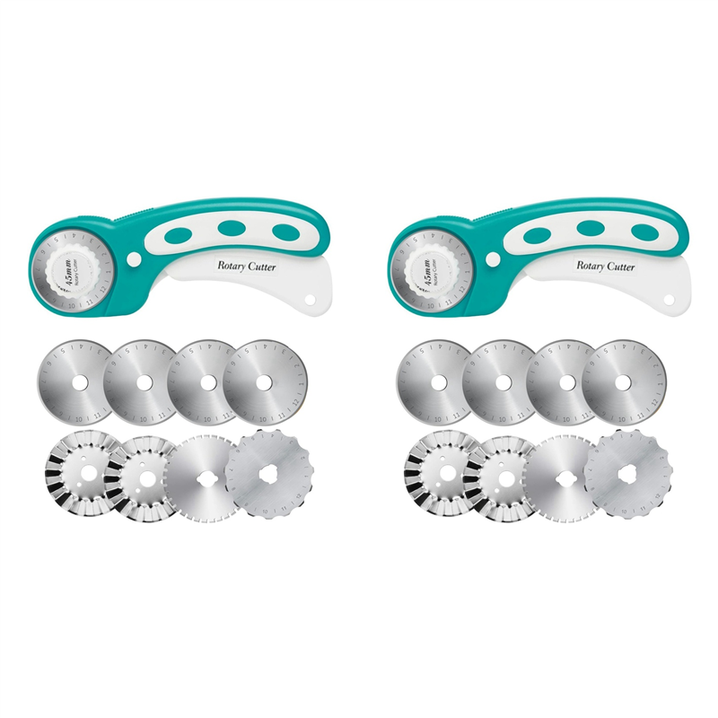 Rotary Cutter For Fabric 45Mm - 【HARI INI SAJA!】2 Buah Pemotong Putar