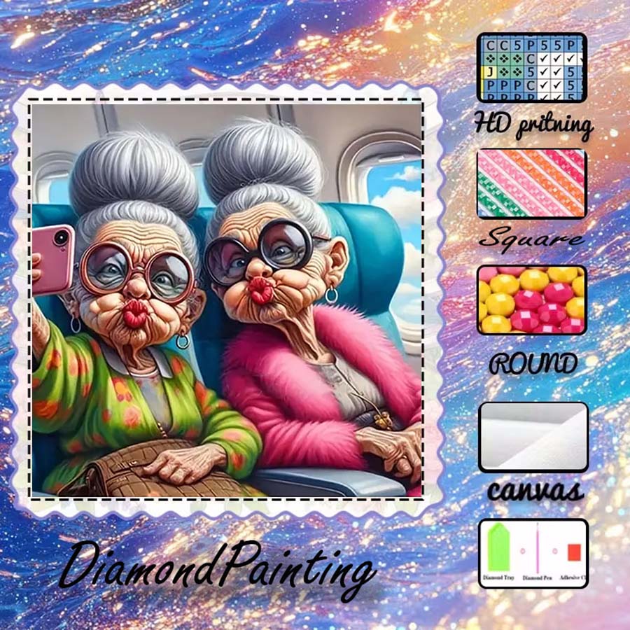 5D Diamond Painting Kit Full Drill - 1 buah kain flocking 5D DIY,