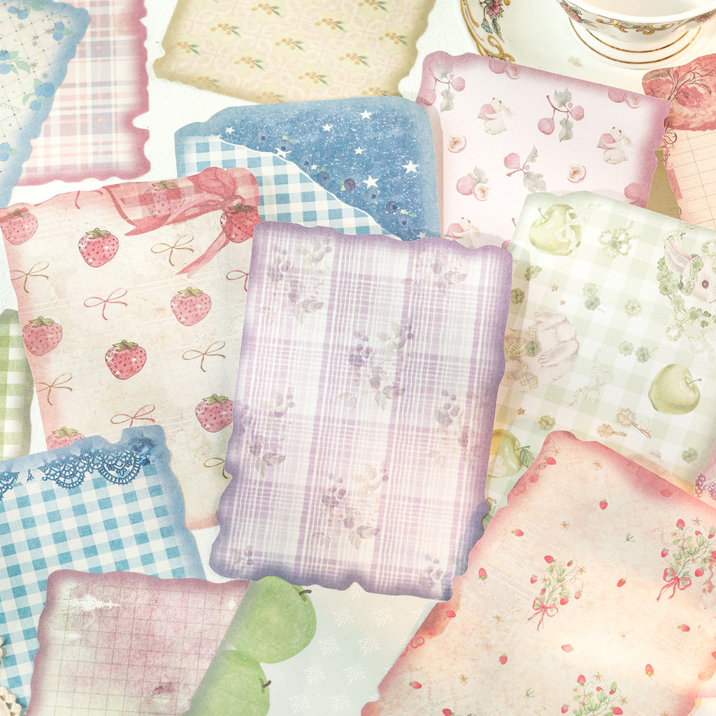 Vintage Junk Journal Scrapbooking Paper - 30 lembar Kertas Scrapbook Vintage Perlengkapan
