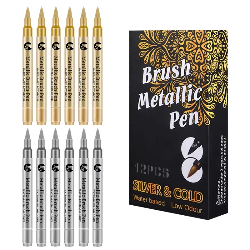 Painting Supplies - 2-12 Buah Pena Spidol Cat Tahan