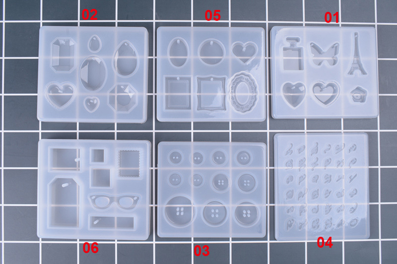 6 Desain Cetakan Resin Silikon - Silicone Epoxy Resin Molds Set ulasan dan harga