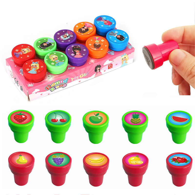 10 Buah/Kotak Stempel Beraneka - Painting Supplies ulasan dan harga