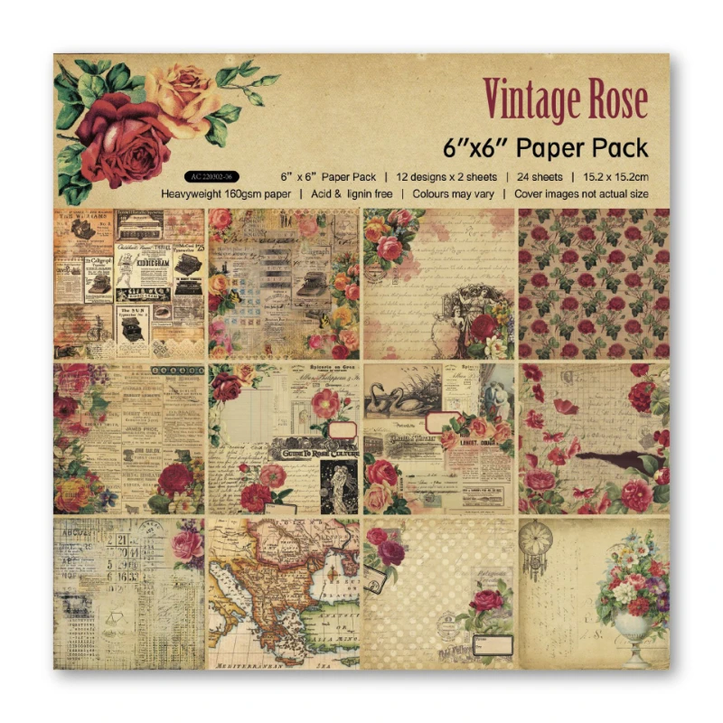 Bantalan buku tempel pola berm - Vintage Junk Journal Scrapbooking Paper ulasan dan harga