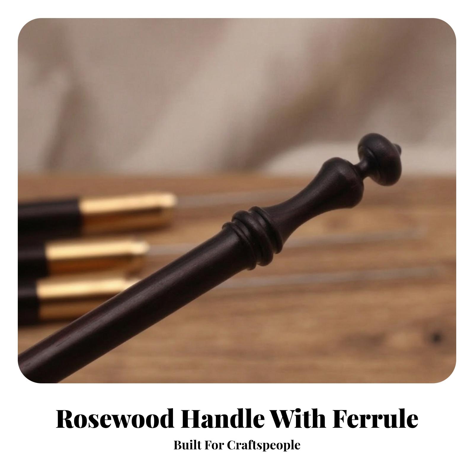 Pengait Bordir dengan Gagang K - Wooden Crochet Hooks Ergonomic Handle ulasan dan harga