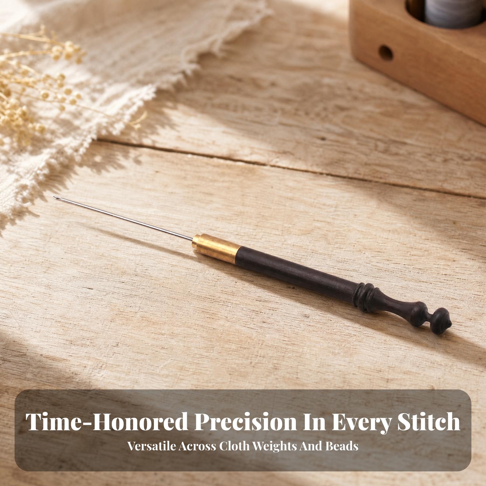 Pengait Bordir dengan Gagang K - Wooden Crochet Hooks Ergonomic Handle ulasan dan harga