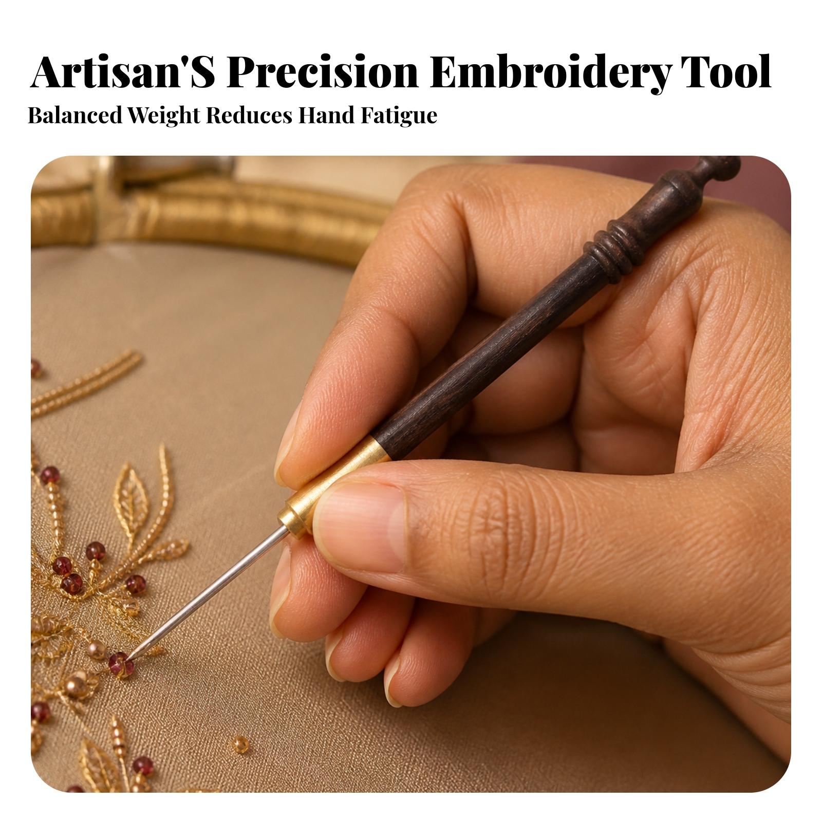 Pengait Bordir dengan Gagang K - Wooden Crochet Hooks Ergonomic Handle ulasan dan harga