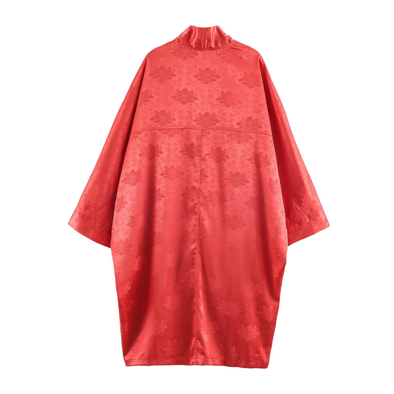 Kimono Satin Jacquard Bunga Me - Embroidery ulasan dan harga