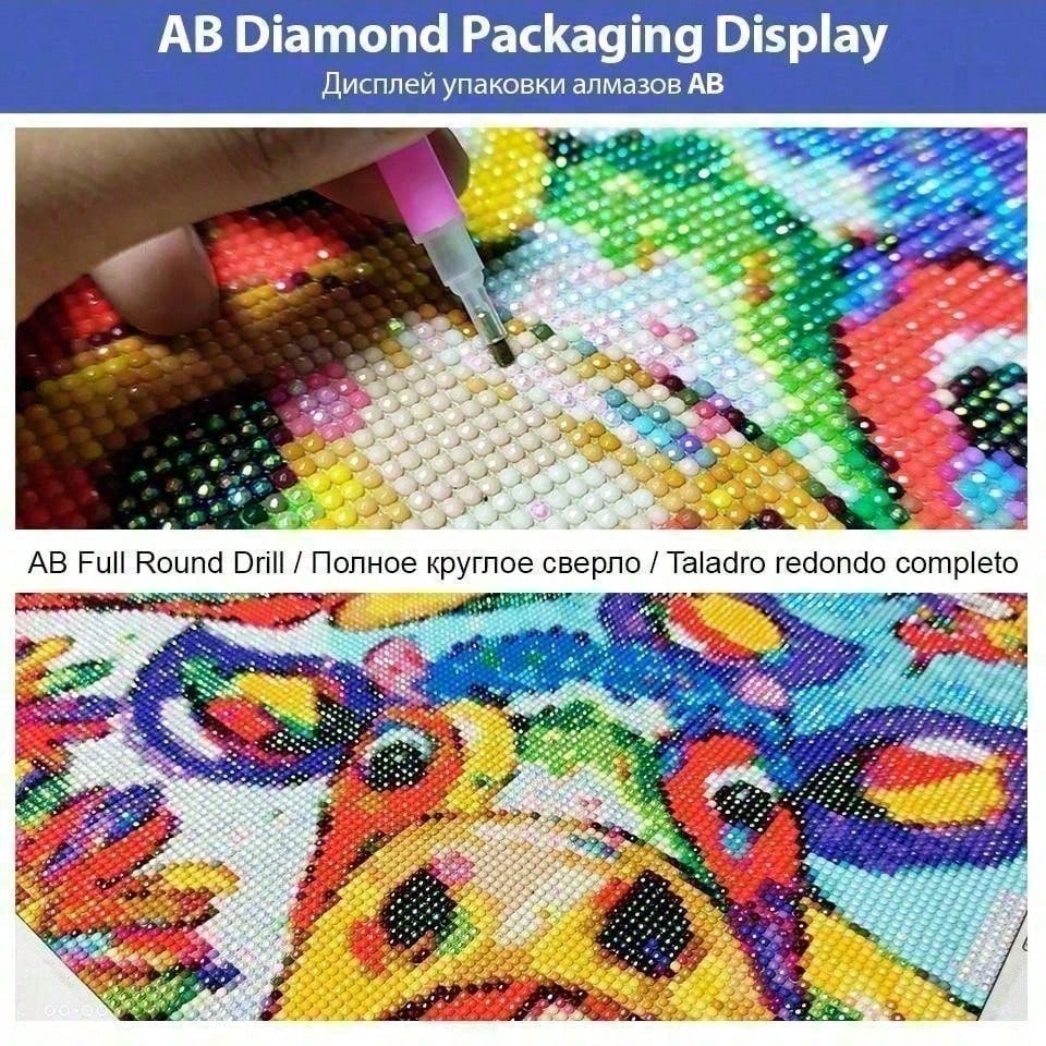 1 lembar kain flocking 5D DIY, - 5D Diamond Painting Kit Full Drill ulasan dan harga