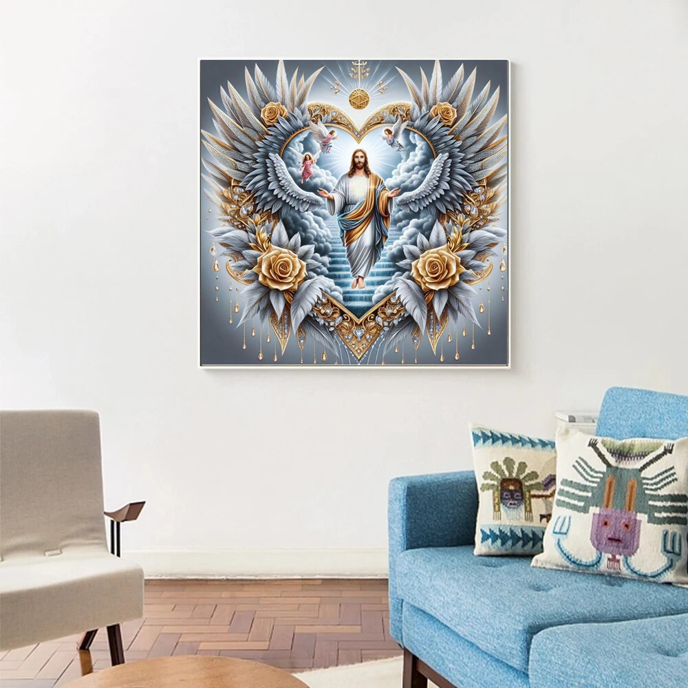 1pc Lukisan Berlian 5D DIY Tan - 5D Diamond Painting Kit Full Drill ulasan dan harga