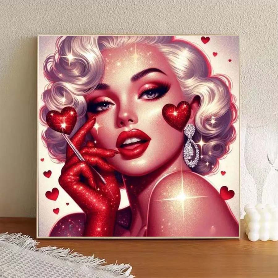 1 buah kain flocking 5D DIY, b - 5D Diamond Painting Kit Full Drill ulasan dan harga