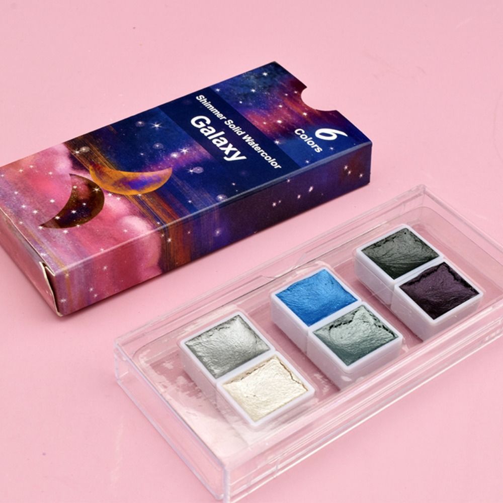 Set Cat Air Solid Portabel 6/1 - Watercolor Paint Set Solid Pigment ulasan dan harga
