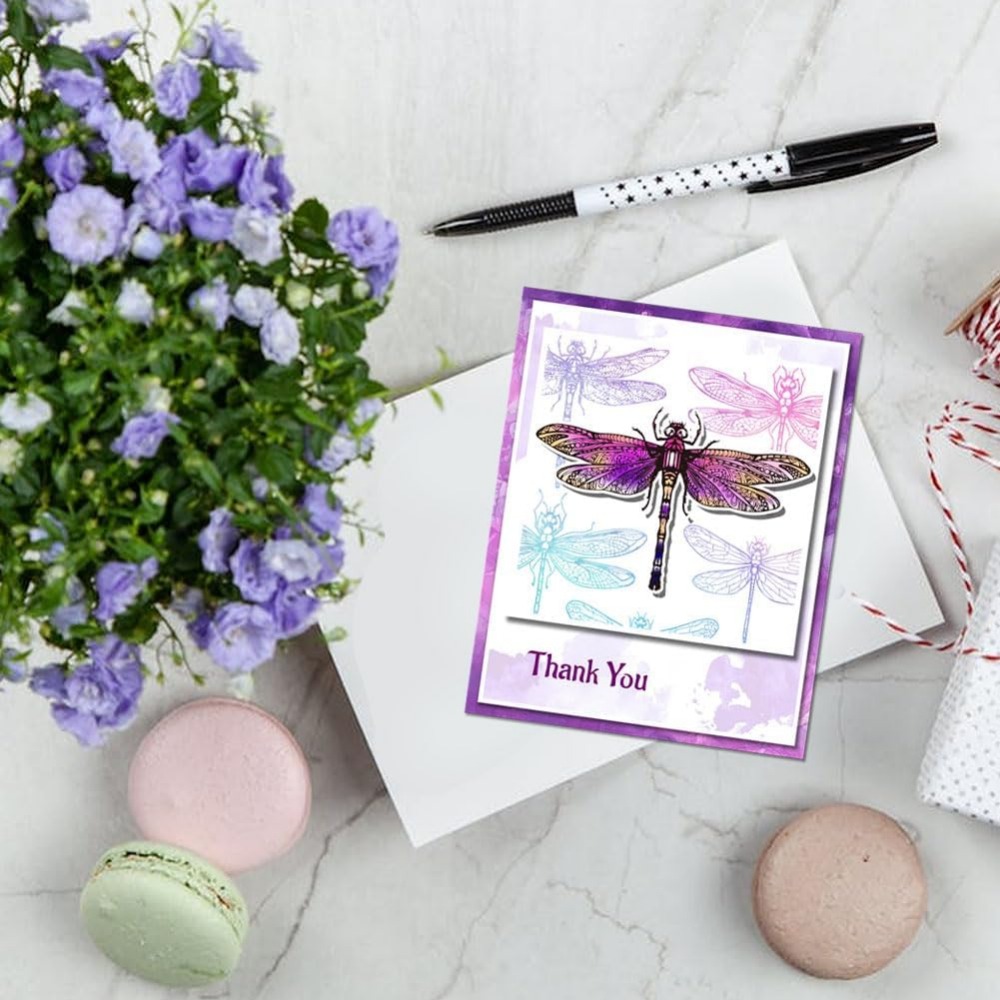 Dragonfly stempel bening untuk - Clear Silicone Stamps For Card Making ulasan dan harga