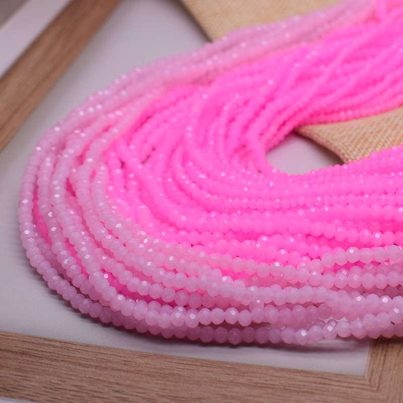 Persik Cerah Merah Muda 1 2 3  - Glass Seed Beads 2Mm Jewelry Making ulasan dan harga
