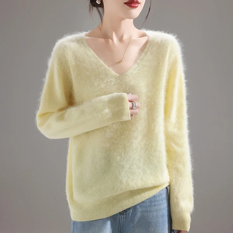 Sweater Wanita 100% Wol Merino - Embroidery ulasan dan harga