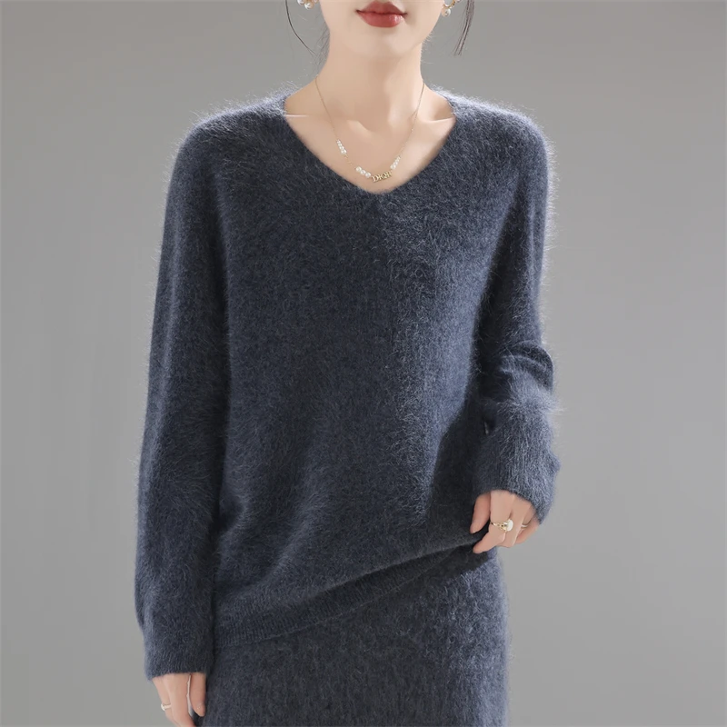 Sweater Wanita 100% Wol Merino - Embroidery ulasan dan harga