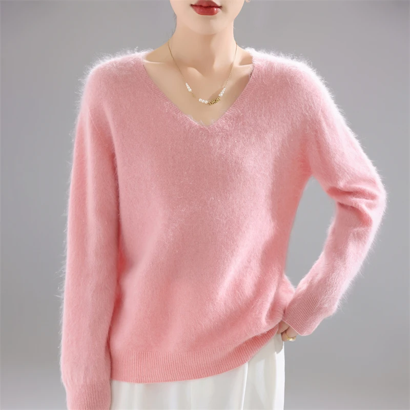 Sweater Wanita 100% Wol Merino - Embroidery ulasan dan harga