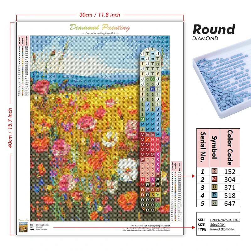 Paket Kit Lukisan Berlian 5D D - 5D Diamond Painting Kit Full Drill ulasan dan harga