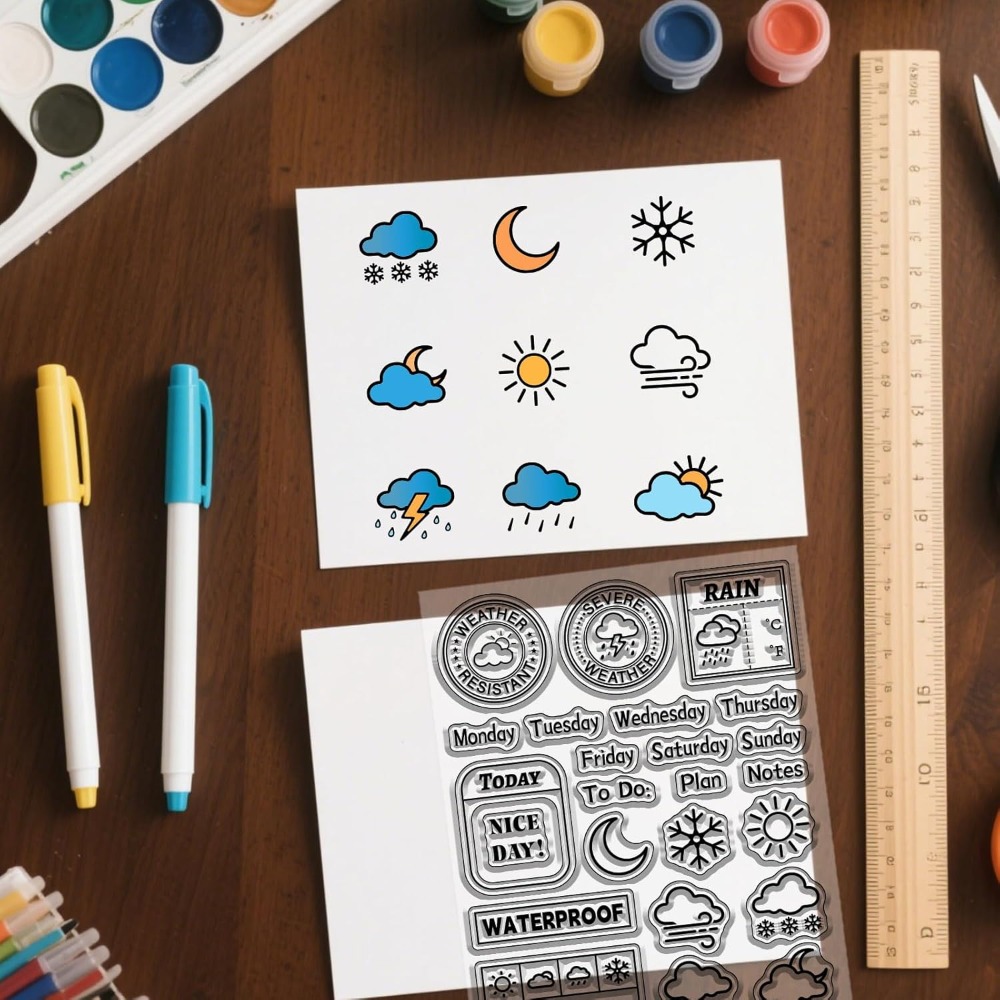Stempel Silikon Harian Cuaca u - Clear Silicone Stamps For Card Making ulasan dan harga