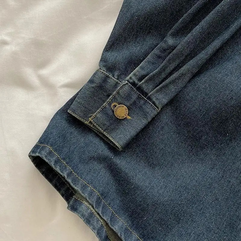 Set Rok Denim Y2K: Jaket Kanci - Embroidery ulasan dan harga