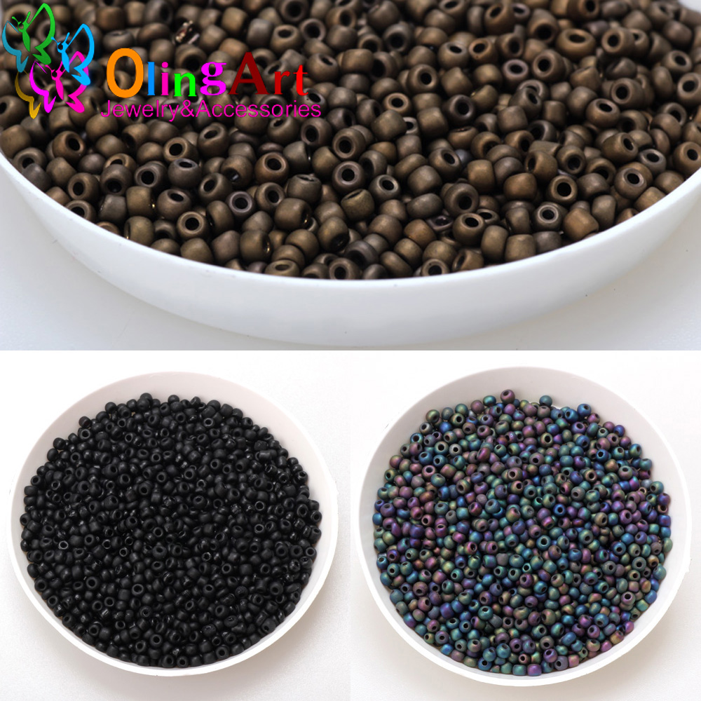 Manik-manik Biji Kaca Kristal  - Glass Seed Beads 2Mm Jewelry Making ulasan dan harga