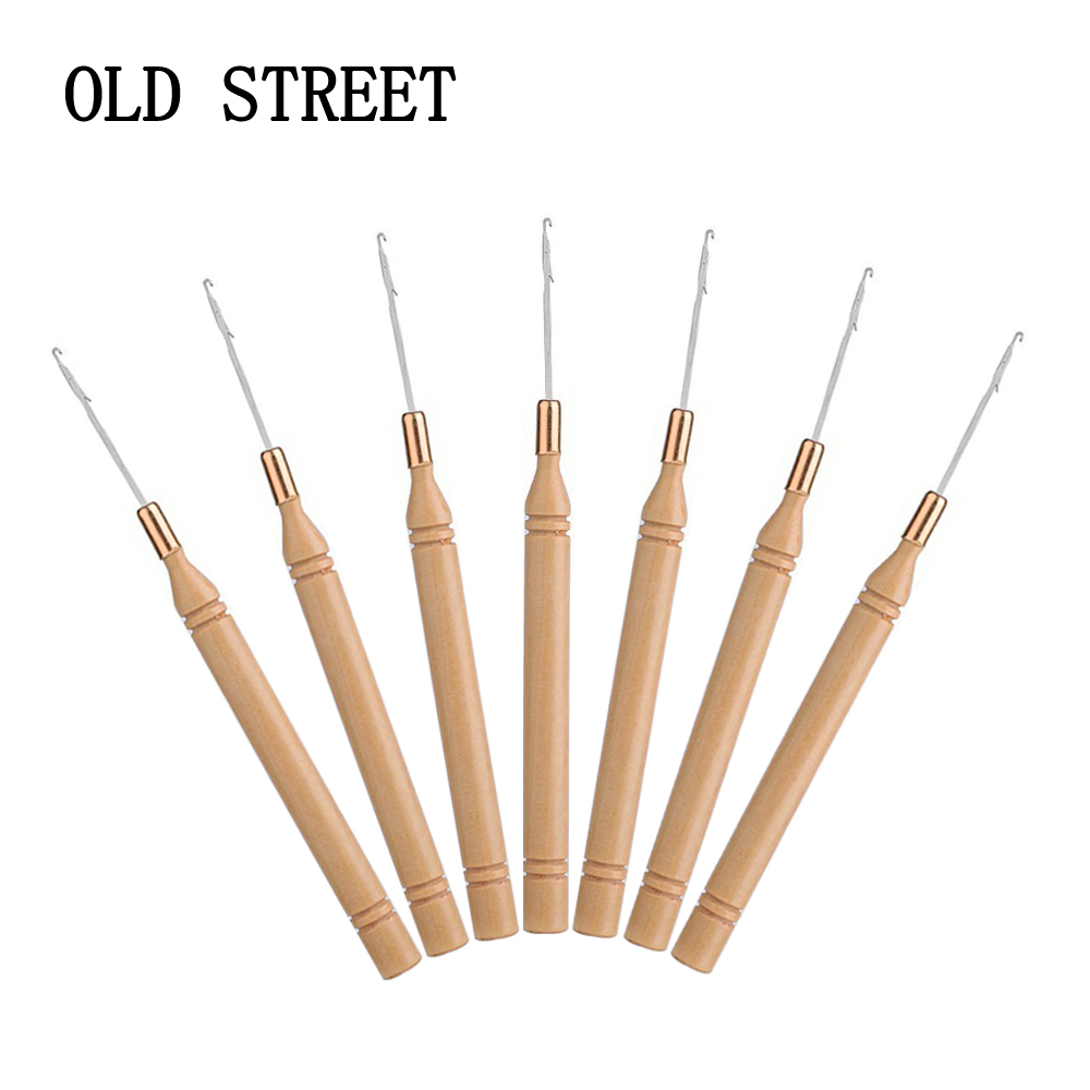 Jarum Pengait Ekstensi Rambut  - Wooden Crochet Hooks Ergonomic Handle ulasan dan harga