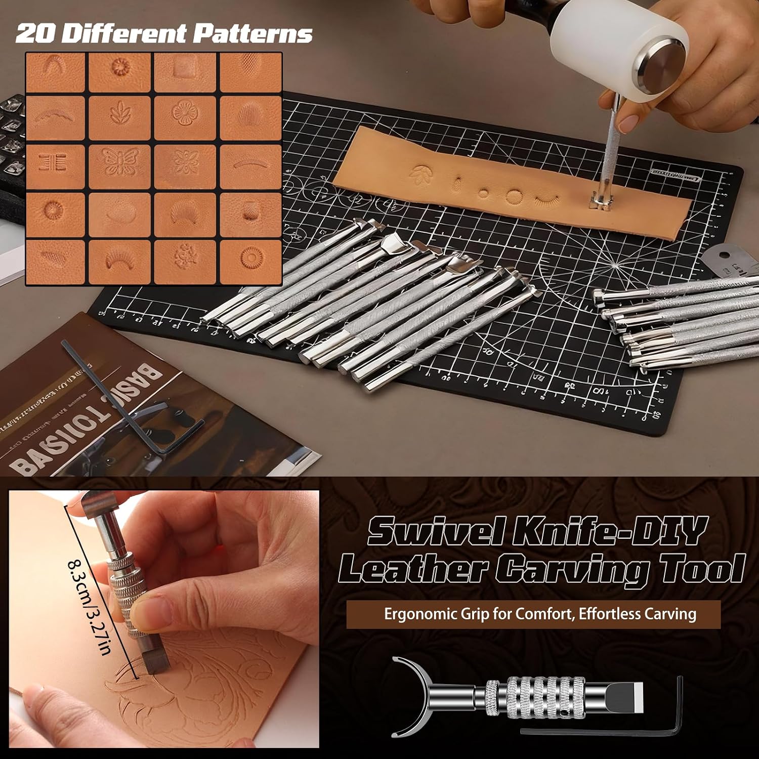 Perlengkapan Kerja Kulit, Pera - Craft Tools ulasan dan harga