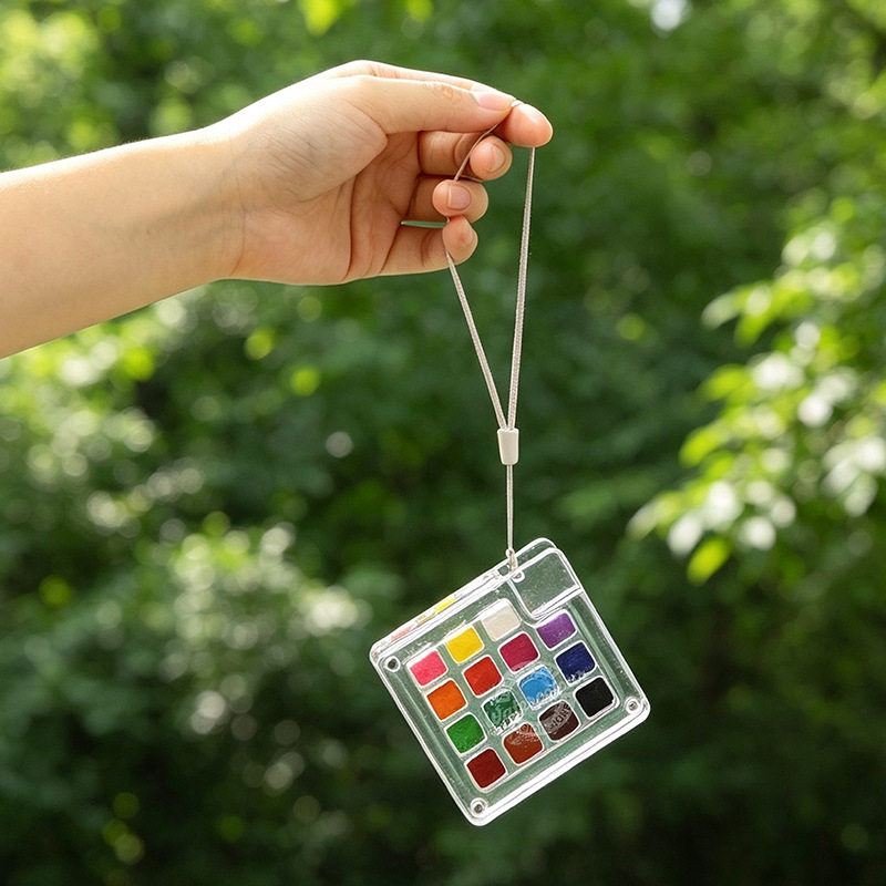 15 Warna Set Hadiah Lukisan Ca - Watercolor Paint Set Solid Pigment ulasan dan harga