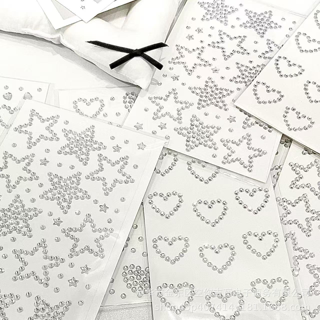 Stiker Hati Bintang Perak Berh - Scrapbooking ulasan dan harga