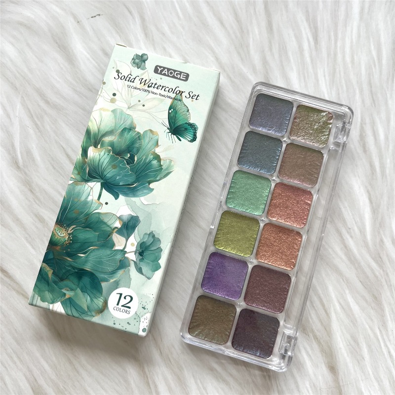 Cat Air Warna Solid Chameleon, - Watercolor Paint Set Solid Pigment ulasan dan harga