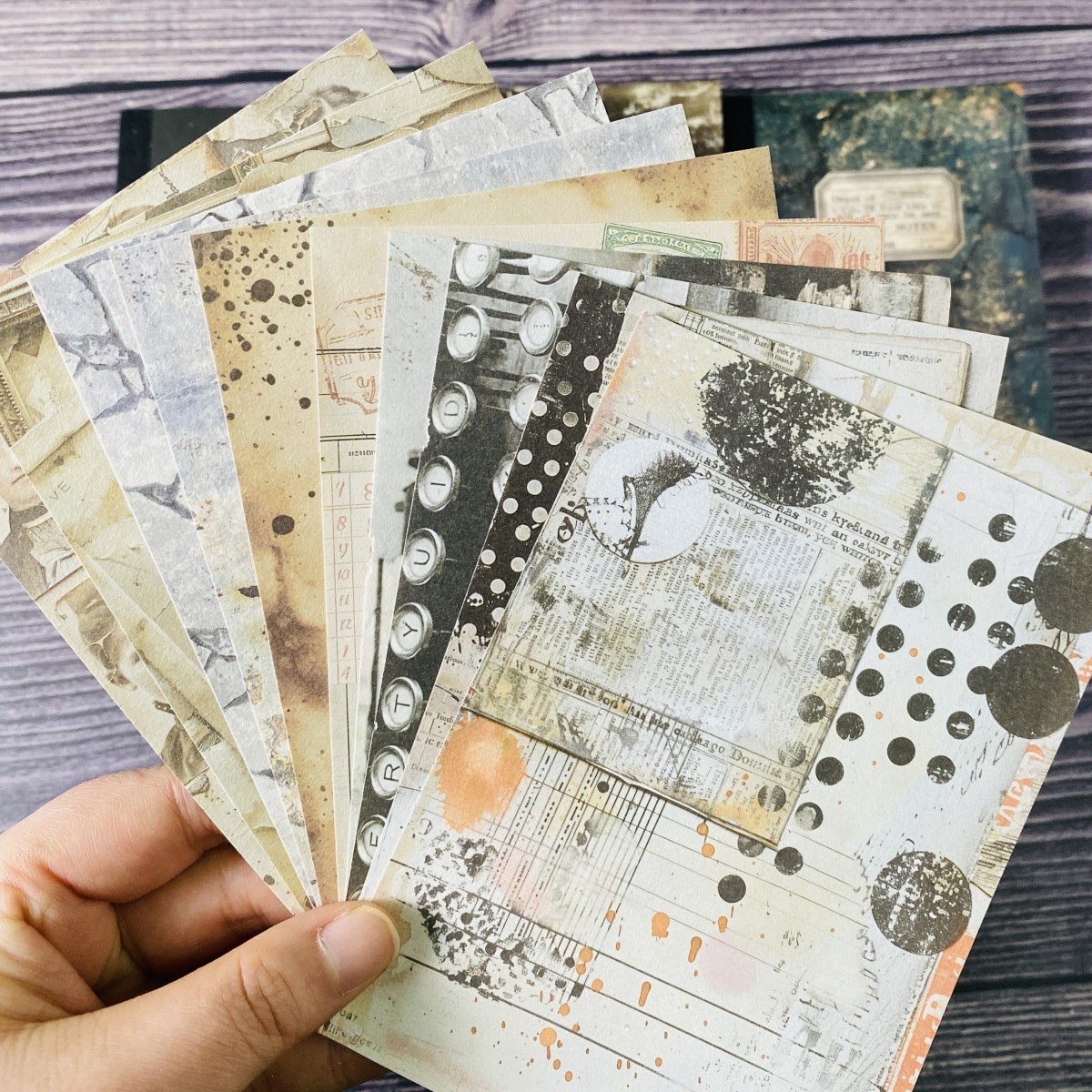 100 Lembar Kertas Scrapbook Vi - Vintage Junk Journal Scrapbooking Paper ulasan dan harga