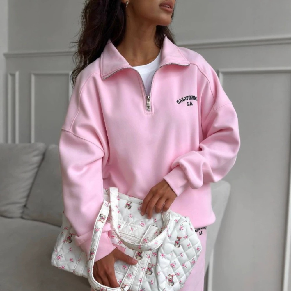 Setelan Hoodie Bordir Huruf Ga - Embroidery ulasan dan harga