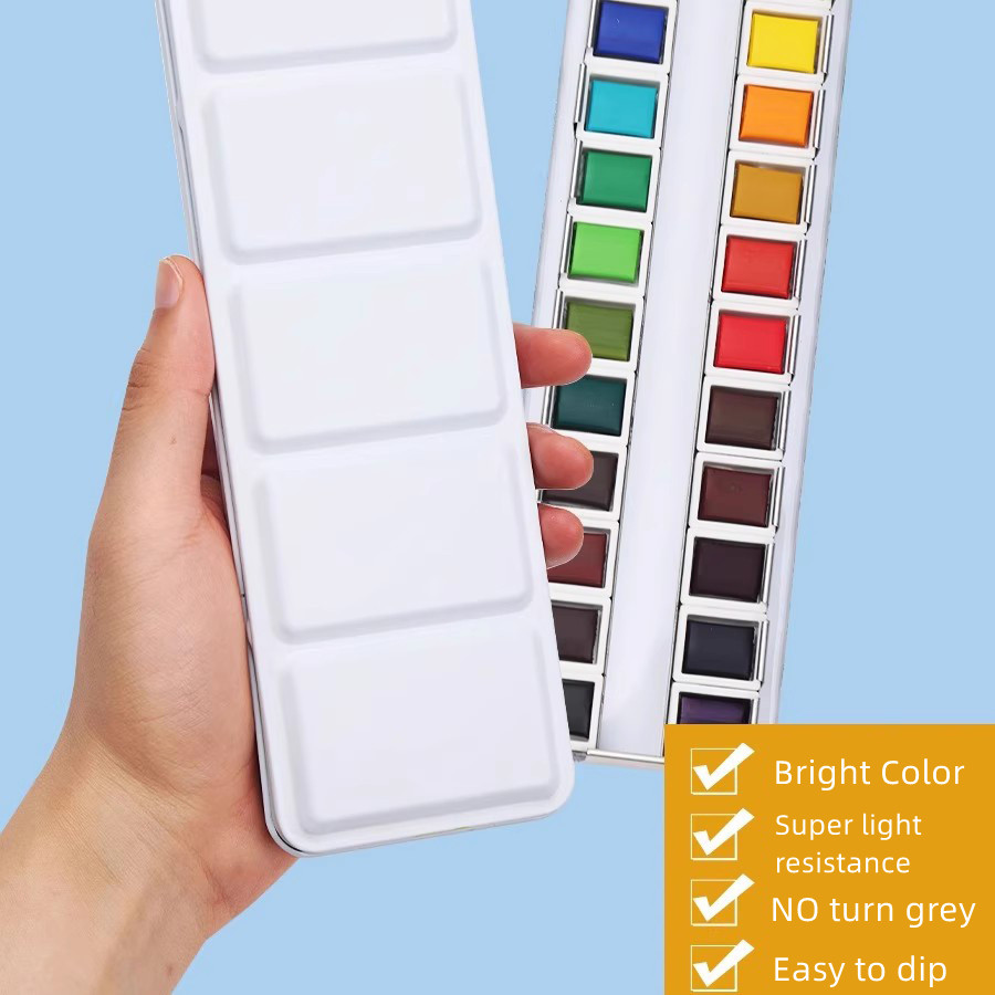 Set Cat Air Solid YooYee denga - Watercolor Paint Set Solid Pigment ulasan dan harga