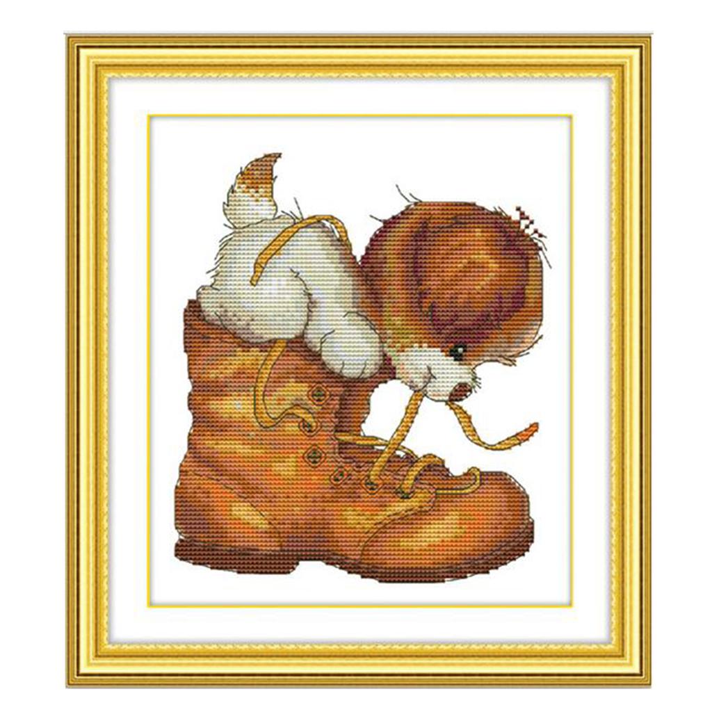 Kit Sulaman Silang Bermotif He - Cross Stitch Stamped Kits Beginners ulasan dan harga