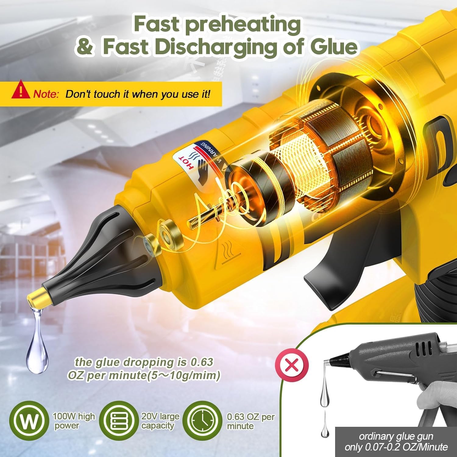 Pistol Lem Panas Tanpa Kabel 1 - Hot Melt Glue Gun Cordless ulasan dan harga